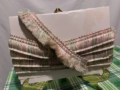 ❤️Cepillo Flecos Borde 2 Yardas + 33”=105” Total Colores Pastel Cortinas, Tapicería Foto 1 de 4