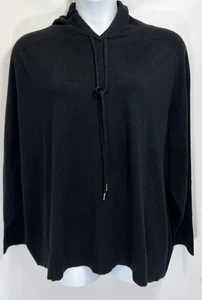 Free Assembly Women's Plus Black Cozy Yarn L/S Hoodie Sweater Sz: 4X NWT - Picture 1 of 9