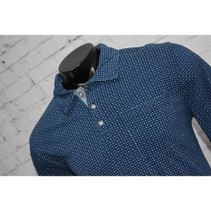 Polo de golf Carbon 2 Cobalto para hombre talla mediana calce clásico blanco azul - Imagen 1 de 7