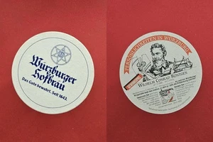 Würzburger Hofbräu Wilhelm Conrad Röntgen Brauerei tapa de cerveza cerveza cerveza - Imagen 1 de 1
