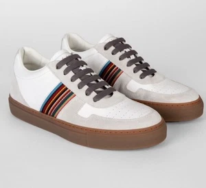 Paul Smith 'Fermi' Sneakers With Contrast Sole shoes trainers UK8/ EU42 /US9 New - Picture 1 of 8