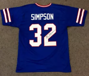 O.J. Simpson Autographed Jersey #32 Size XL NFL BUFFALO BILLS JSA Wit#WA361362 - Picture 1 of 2