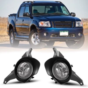For 2001-2005 Ford Explorer Sport Trac Fog Lights Driving Clear Bumper Lamps - Picture 1 of 11