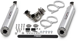 Trinity Racing Silver Stage 5 Slip on Muffler 2015-2023 Polaris RZR XP 1000 4x4 - Picture 1 of 1