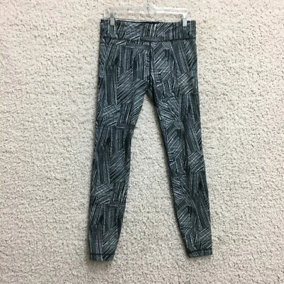 Under Armour Leggings Large Adult Gray Abstract Pull On Stretch Yoga Womens L - Image 1 of 4