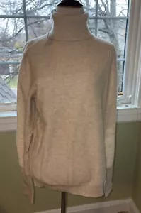 Veronica Barba Kressy Girocollo Cashmere Avena Grande Nuovo con etichette Vendita al dettaglio $425 - Foto 1 di 8
