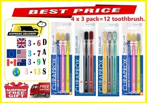 CURAPROX 5460 Ultrasoft Toothbrush 4 x 3 Pack =12 - FREE GIFT, SHIPPING - Picture 1 of 1