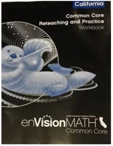 enVision Math Grade 3 CA Common Core Reteaching Practice Workbook Pearson Savvas - Imagen 1 de 1