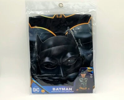 Chaleco y capa de personaje de Batman para niños Disfraz de Halloween DC Comics Rubíes +4 Foto 1 de 4