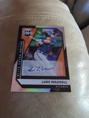 2021 Elite Extra Edition Autograph Signatures LUKE WADDELL Auto #157 Braves - Image 1 of 2