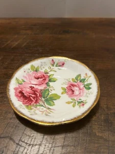 Royal Albert Crown China American Beauty 5.5" Saucer England - Picture 1 of 4