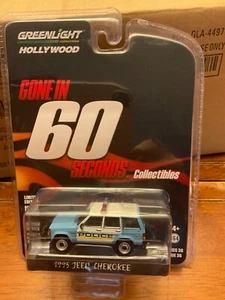 Greenlight Hollywood 1995 Jeep Cherokee San Pedro Police Gone in 60 seconds - Picture 1 of 1