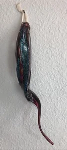 Vintage Hand Blown Stretched Twisted Glass Ornament Decoration 9” - Picture 1 of 6