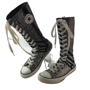 RARO Zapatillas Converse All Star Zebra Brillo Logo Media Pantorrilla Junior 2/Mujer 4 - Imagen 1 de 15