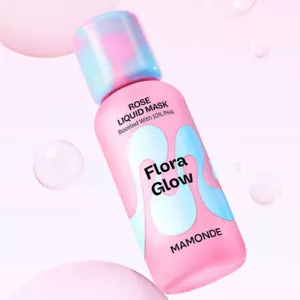 Mamonde Flora Glow Rose Liquid Mask 80ml / 2.7oz Boosted with 10% PHA KB062 - Picture 1 of 4