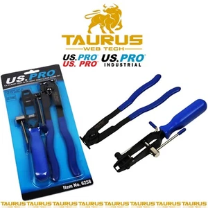 US PRO CV CLAMP TOOL & CV JOINT BOOT CLAMP PLIERS SET BANDING UP TO 10MM DIY UK - Picture 1 of 3
