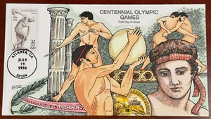 # 3087 Centennial Olympic Games 1966 FDC Hand-Painted Collins Perfect!!! - Picture 1 of 1