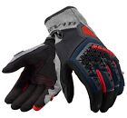 Rev'It Mangrove Mens Textile Motorcycle Gloves Silver/Blue