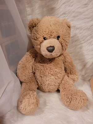 Oso de peluche marrón de peluche sentado Aeropostale 12" marrón claro Foto 1 de 4