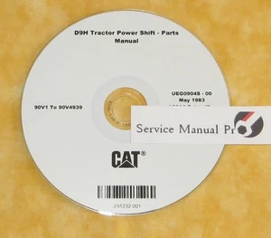 UEG0904S Caterpillar D9H Track Type Tractor Power Shift Parts Manual Book CD. - Picture 1 of 1