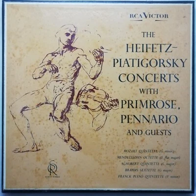 RCA Victor 3 LP box LDS-6159 GROOVED R/S: The Heifetz-Piatigorsky Concerts  - Image 1 of 4