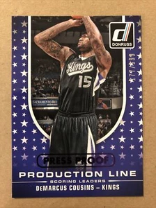 2014-15 Donruss Production Line Scoring Proof Purple #8 DeMarcus Cousins 177/199 - Picture 1 of 2