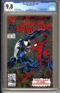 Amazing Spider-Man #375 CGC 9.8 WP NM/MT Marvel 1993 Venom Gold holofoil cover
