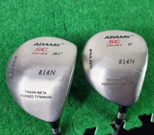 Adams SC Series Drivers 814N Faldo Milled 9* / 10.5* 2 Clubs RH Stiff Graphite - Picture 1 of 24