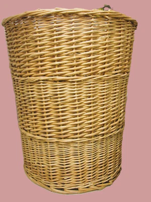 Korb - Weidengeflecht-für Wäsche, Spielzeug usw. - H:53 cm, ⌀ oben 42cm - TOP - Bild 1 von 4