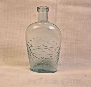 Civil War Era Haught & Schwerer Union Flask Glass Bottle - Picture 1 of 7