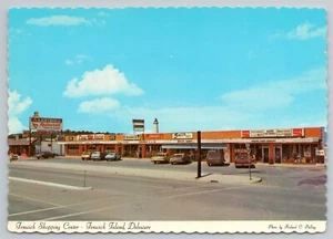 1974 Fenwick Island Einkaufszentrum Autos Restaurant Delaware DE 4x6 Postkarte - Bild 1 von 2