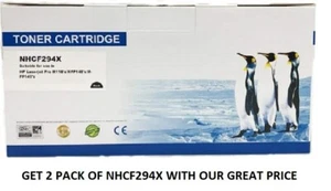 2 PACK Premium Quality Black Toner Cartridge compatible with HP CF294X (HP 94X) - Picture 1 of 2
