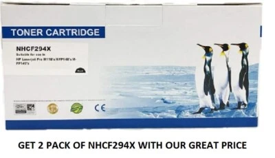 PACK 2 Cartuchos de Tóner Negro Calidad Premium Compatible con HP CF294X (HP 94X) Foto 1 de 2