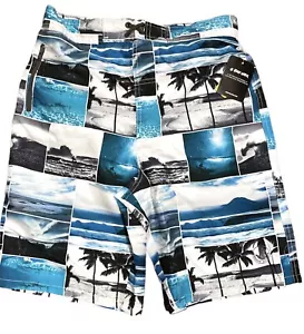 BODY GLOVE Boy Swim Trunks Large 14/16 Elastic Waist Lined UPF 50 Surfing Design - Picture 1 of 1