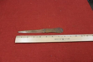 Abridor de cartas de cobre vintage médicos víctimas culo aseguradoras cirujanos dentista - Imagen 1 de 4