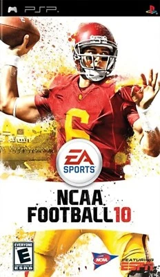 NCAA Football 10 Sony PSP EA Sports, Disc Cartridge game, Authentic - Image 1 of 4