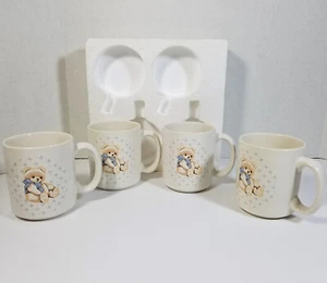 4 Vintage Theodore Country Bear Coffee Mugs Cups Tienshan NEW! - Picture 1 of 5