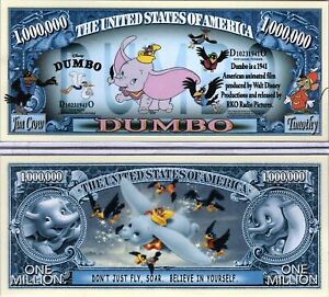 Dumbo - Disney's Flying Elephant Million Dollar Novelty Money