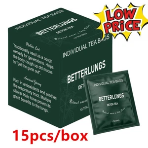 Mullein Leaf Tea Bags-for Lungs Cleanse and Respiratory system Support-US - Picture 1 of 11