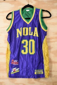 New Orleans Hornets David West Mardi Gras Jersey SGA Youth Jersey Adult XS-S - Picture 1 of 7