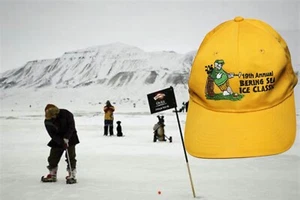 Gorra Nome Alaska North Slope Pipeline Bering Sea Ice Clásica Golf - Imagen 1 de 6