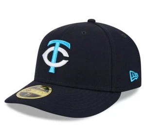 Hombres Minnesota Twins New Era Azul Marino 2024 Día del Padre Bajo Perfil 59FIFTY - Imagen 1 de 4