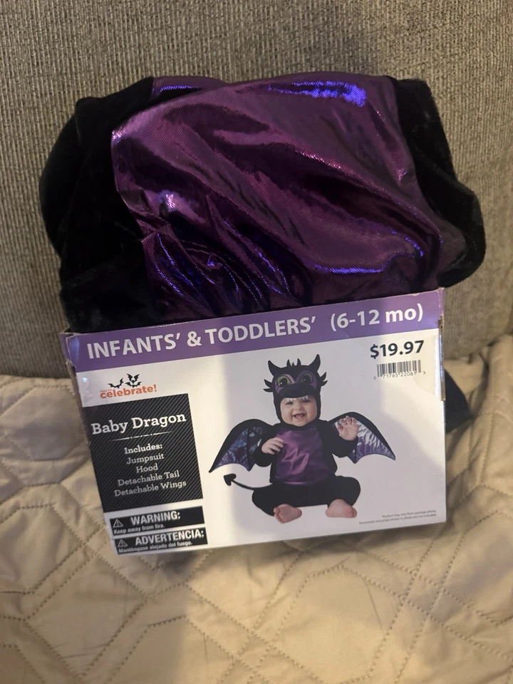 Disfraz Bebé Dragón Infantil Juego de 4 Piezas Talla 6-12 Meses Foto 1 de 1