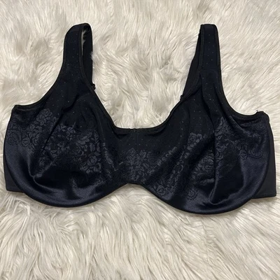 Sujetador Soma 42G Negro Impresionante Soporte Sin Forro Minimizador Cierre Trasero con Aros Foto 1 de 4