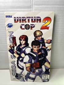 virtua cop 2 sega saturn manual only with registration card