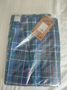 CARGO BAY TEAL CHECK PYJAMA BOTTOMS - SIZE M - BRAND NEW - Picture 1 of 2
