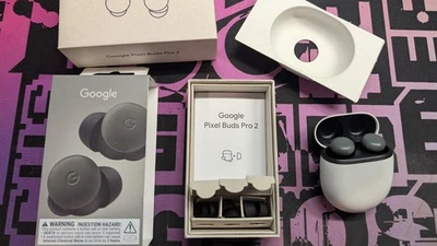 Google Pixel Buds Pro 2 Wireless Earbuds ANC Noise Cancelling Hazel w/ Box - Image 1 of 3