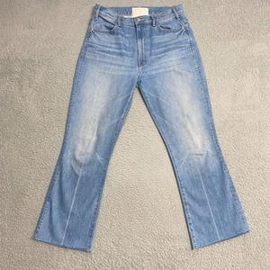 Mother Superior Jeans Womens 30 Blue High Rise Hustler Ankle Fray No Offense But - Picture 1 of 11
