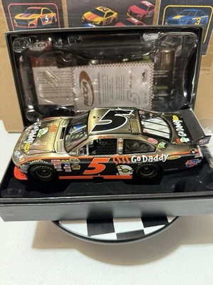 RARE* Mark Martin BRONZE FINISH ELITE #5 Go Daddy 2010 1/24 Nascar Diecast READ* - Image 1 of 4
