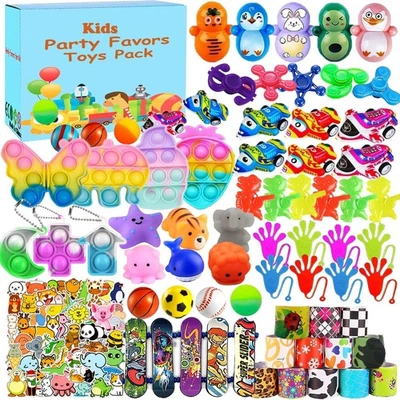 117-Piece Party Favor Toy Assortment Bundle – Bulk Goodie Bag Toys / Classroom - Image 1 of 4